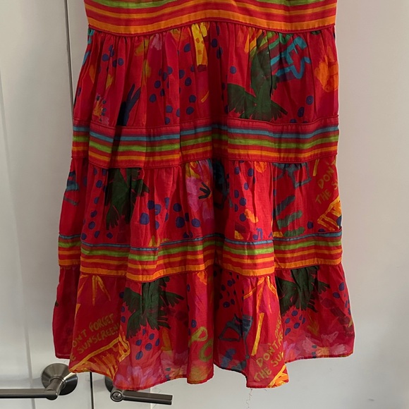 Farm Rio Colorful Sleeveless Dress with Tie Straps - Picture 3 of 9